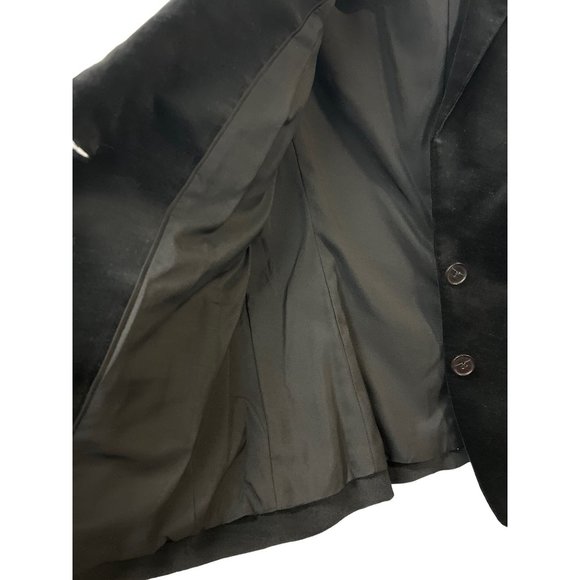 Lands’End Velvet Jacket Black Blazer - Picture 6 of 8